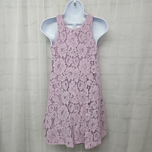 Altar'd State Lavender Lace Floral Tunic Tank Boho Coquette XS - Picture 6 of 11